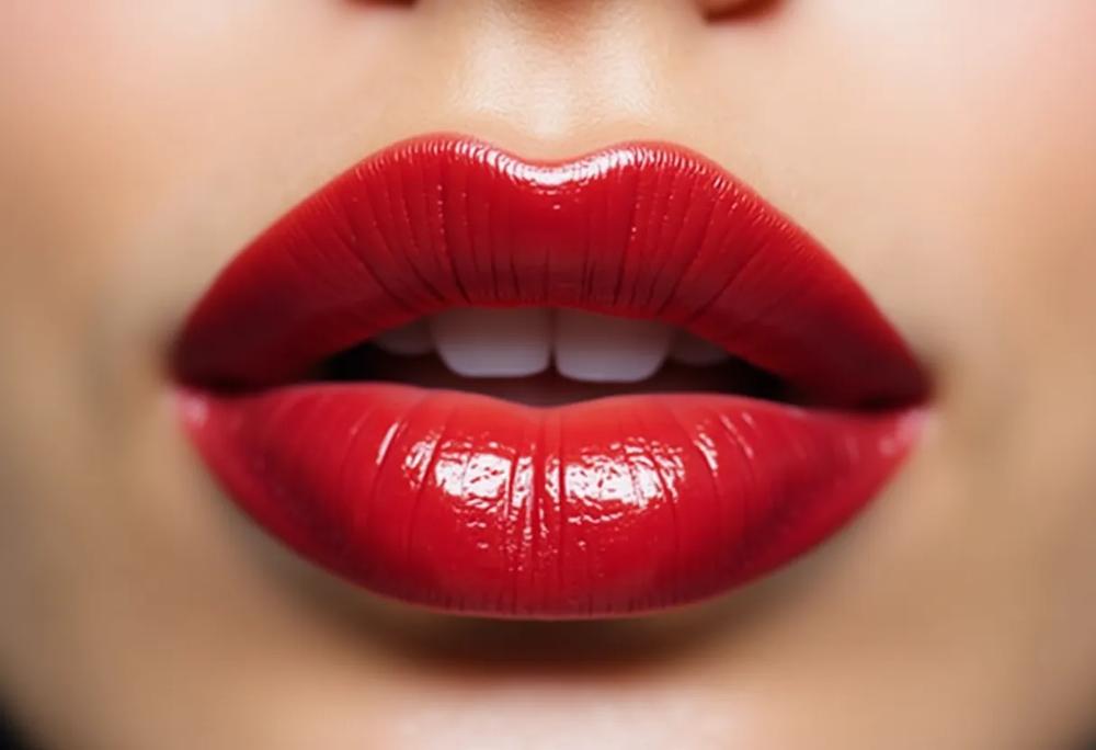 Glossy lips