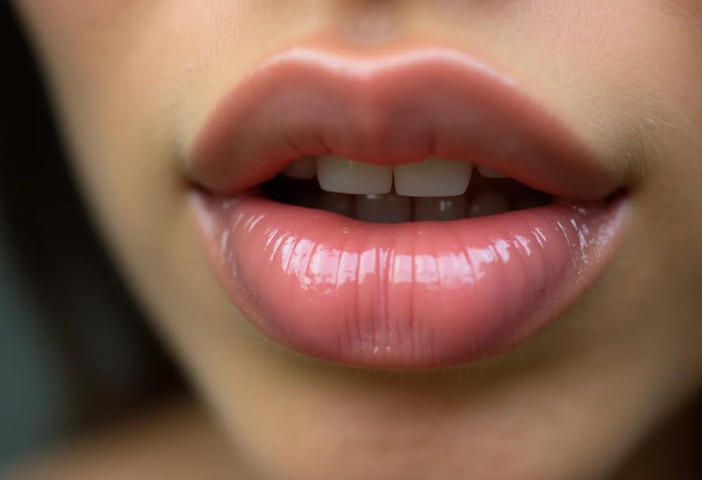 Womans lips