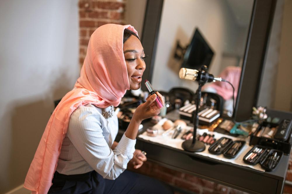 makeup application